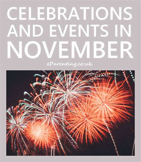 Celebrations and Events in November 2020