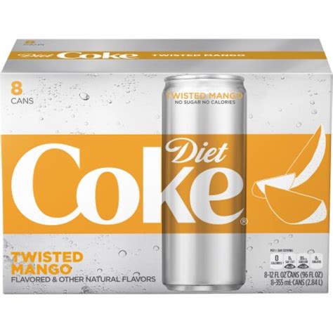 Diet Coke Twisted Mango Soda, 8 cans / 12 fl oz - Kroger