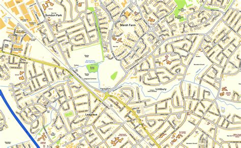 Luton Street Map | I Love Maps