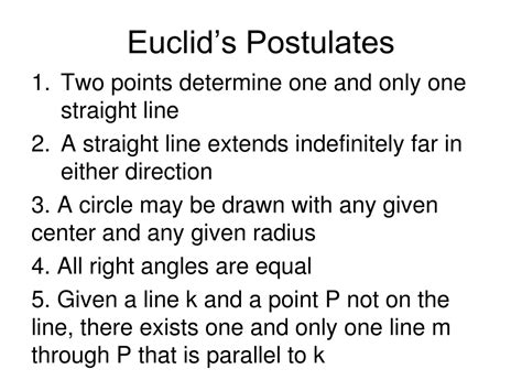 PPT - Euclid’s Postulates PowerPoint Presentation, free download - ID:9232001