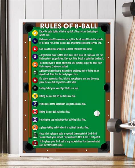 Billiard Pool Rules Of 8 Ball | Teetiv.com