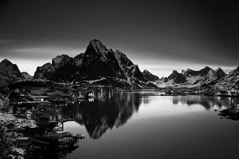 Norway, Landscape, Monochrome, Mountain Wallpapers HD / Desktop and ...