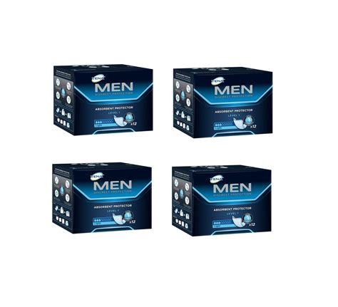 Tena Men Discreet Protection Level 1 Pack 12 [Bulk Buy 4 Units]