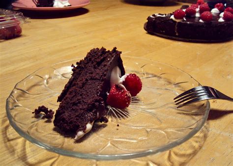 Busy Bakers: Dark Chocolate Torte with Raspberry Sauce