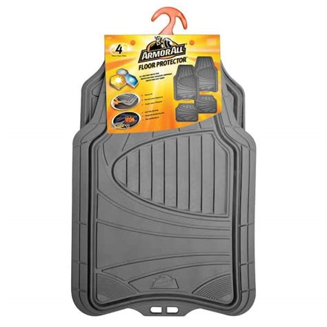 Armor All Grey Rubber Interior Floor Mat (4-Piece) 78841 - The Home Depot