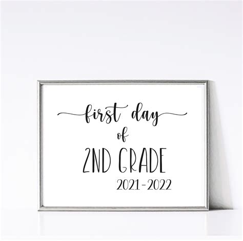 School Signs, 2nd Grade, Back To School, Nursery, Printables, Baby Room, Print Templates ...