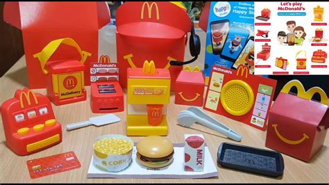 McDonald's Happy Meal Let's Play McDonald's Toys - YouTube