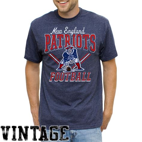 New England Patriots Gridiron Vintage Short Sleeve T-Shirt - Blue