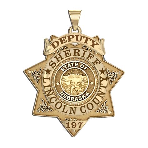 Personalized Nebraska Sheriff Badge with your Rank, Department and ...