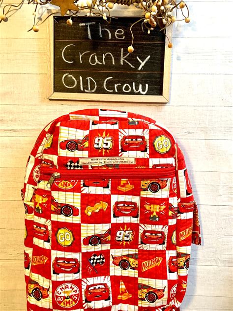 Lightning Mcqueen Backpack - Etsy