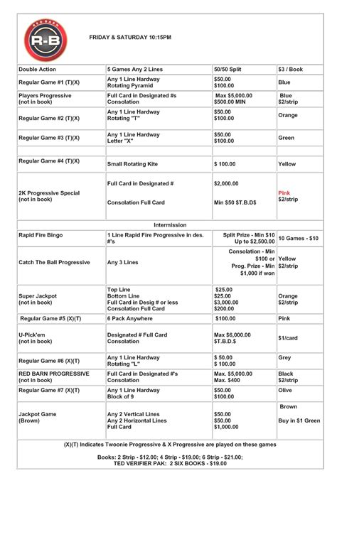 Program Schedule | Red Barn Auditorium