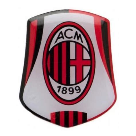 Milan Badge - Red/Black/White