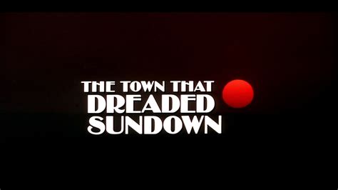 The Town That Dreaded Sundown (1976) Trailer - YouTube