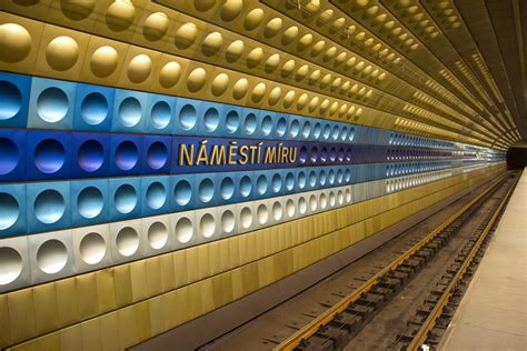 Metro line A in Prague | With its platform situated 53 meter… | Flickr