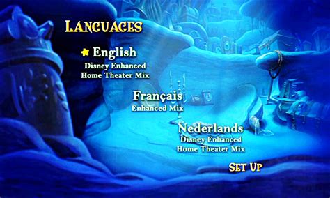 Walt Disney DVD Menus - The Little Mermaid - Walt Disney Characters ...