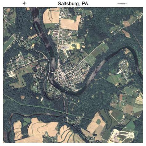 Aerial Photography Map of Saltsburg, PA Pennsylvania