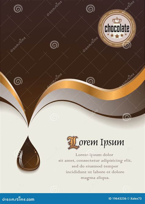 Sweet Chocolate Background stock vector. Illustration of ooze - 19643236