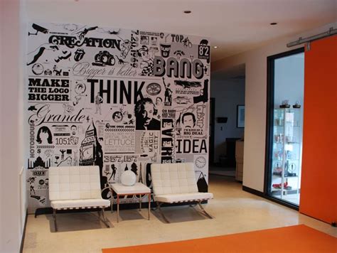 Graphic Wall Design Wall Graphics Design Qatar Living Best Model | Office walls, Office mural ...