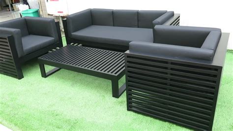 Luxury Metal Aluminum Frame Sectional Sofa Patio Outdoor Garden Furniture Sofa Set - Buy Outdoor ...