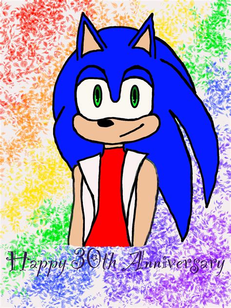 Sonic 30th Anniversary by PurpleLotusGalaxy on DeviantArt