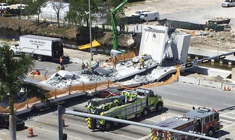 Several killed in pedestrian bridge collapse - The Blade