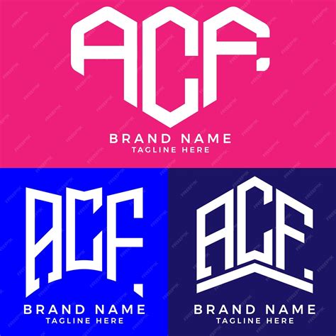 Premium Vector | ACF letter logo. ACF best vector image. ACF Monogram ...