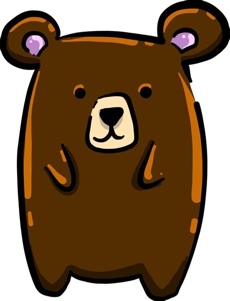 Little bear, illustration, vector on white background 13689194 Vector ...