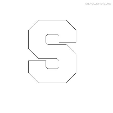 Printable Block Letter S