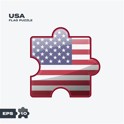 USA Flag Puzzle 14526501 Vector Art at Vecteezy