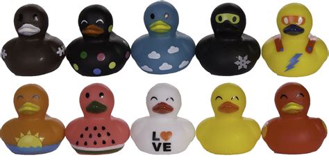 10 Pack Of Assorted 1.5 Inch Mini Rubber Ducks - Walmart.com - Walmart.com