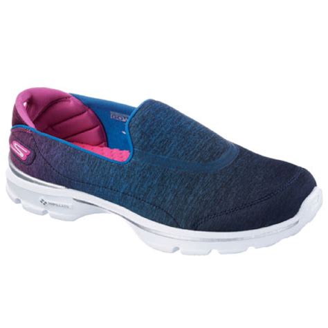 Skechers Womens/Ladies Go Walk 3 Aura Slip On Trainers/Sneakers | eBay