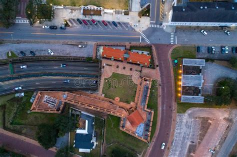 Aerial View of Fort Conde in Downtown Mobile, Alabama Stock Photo ...