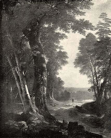 Art Reproductions The Beeches, (painting), 1845 by Asher Brown Durand (1796-1886, United States ...