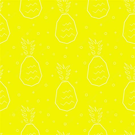 Premium Vector | Pattern flat line pineapple geometry