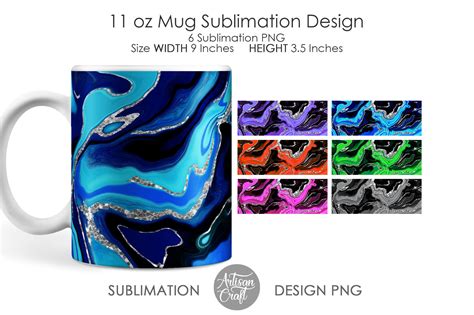 Sublimation mug design templates, 11 oz mug By Artisan Craft SVG ...