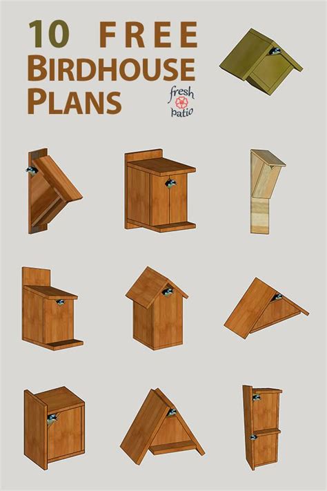 10 FREE DIY Birdhouse Plans Built for $3 - Simple No Drilling Designs | Homemade bird houses ...