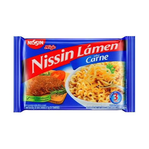 Miojo Nissin Lámen Carne 85g | Nissin lamen, Como fazer miojo, Nissin miojo