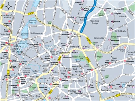 Map of Hackney London England | Hackney Map