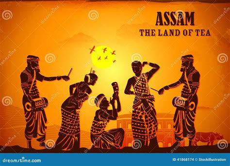 Culture Of Assam Stock Illustration - Image: 41868174