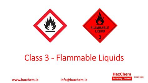 Class 3, Chemical Class 3 Flammable Liquids - YouTube