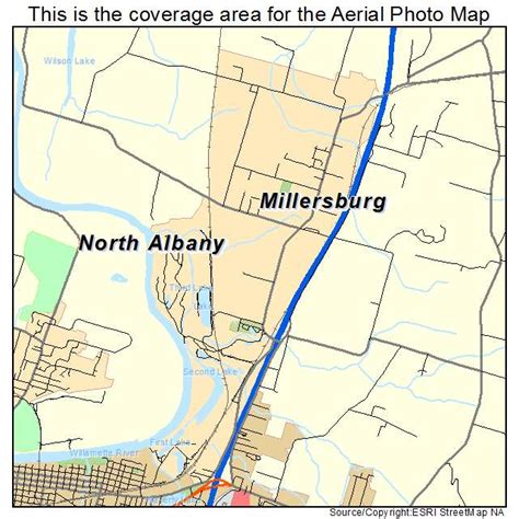 Aerial Photography Map of Millersburg, OR Oregon