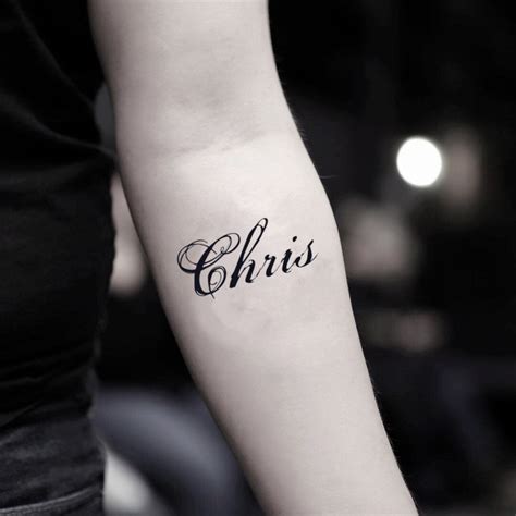 Chris Temporary Tattoo Sticker - OhMyTat