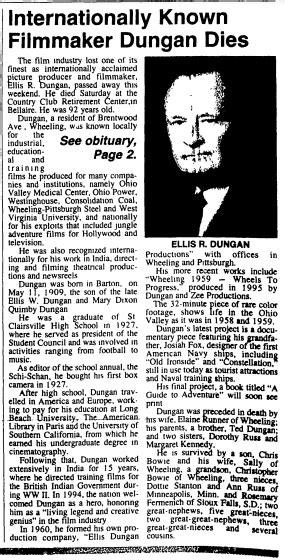 Remembering Ellis R. Dungan: A Tribute to the Internationally Acclaimed Filmmaker and Founder of ...