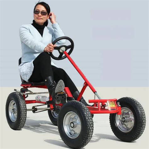 16inch wheel adult go karts, hand brake adult karts, can load 100KG -in Go Karts from Sports ...