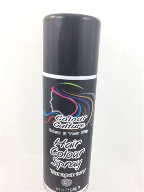 Hair Color Spray Temporay black 200 ml