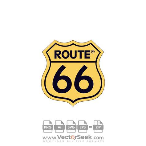 Route 66 Logo Vector - (.Ai .PNG .SVG .EPS Free Download)