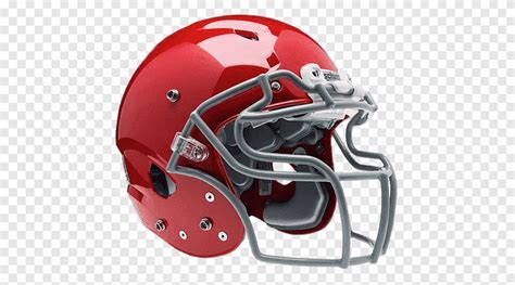 Red American football helmet logo illustration, Footbal Helmet, clothes, helmets png | PNGEgg