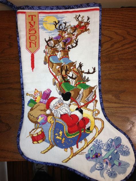 This is the first stocking I ever made, in fact the first counted cross ...