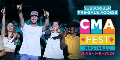 CMA Fest 2024 Tickets PreSale - Country Music On Tour