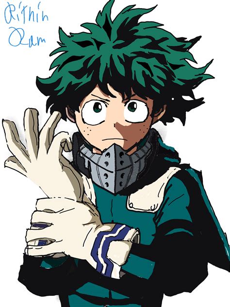 Deku Pixel Art Drawing